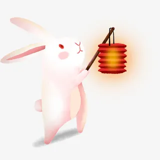 中秋 团圆月 国风 灯笼免抠