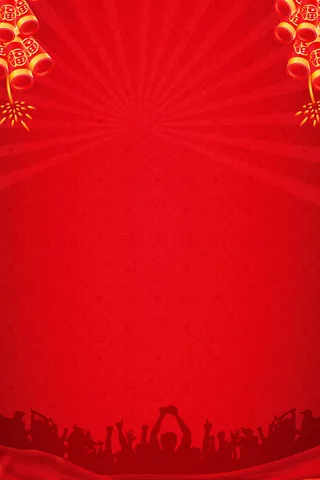 鞭炮红色新年节日背景高清