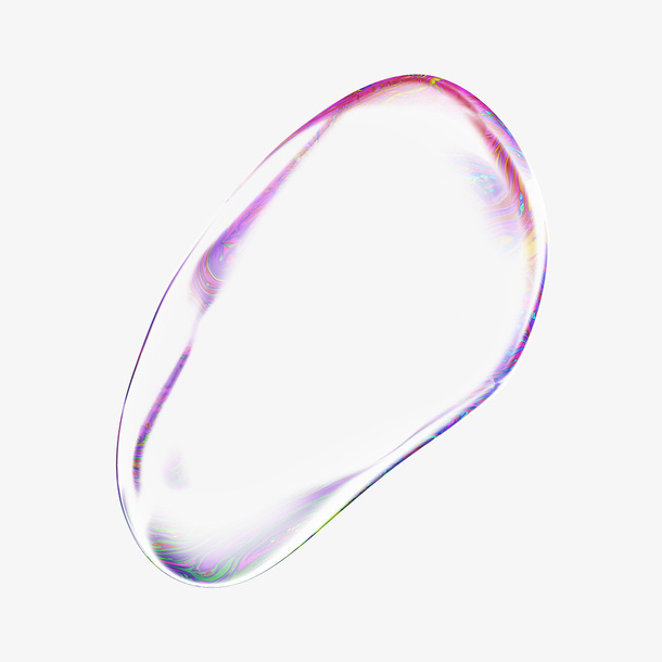 彩色透明png气泡免抠