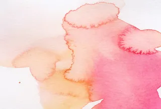 粉色墨迹晕染创意免抠