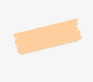 黄色斜的撕扯标签免抠