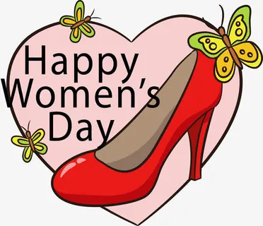 红色高跟鞋女王节免抠