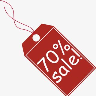 七折价格标签免抠