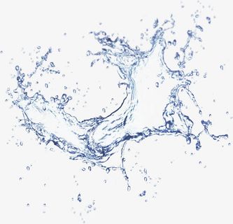 水水花水滴喷溅免抠