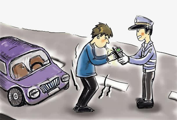 喝酒进行酒精检测免抠