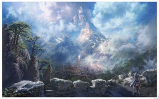 松树青山蓝天安碧云免抠