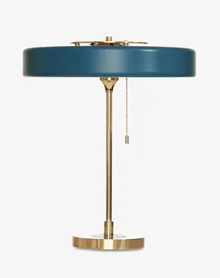 蓝色装饰台灯免抠