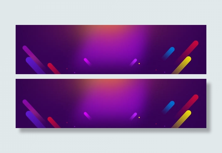 大气紫色背景免抠