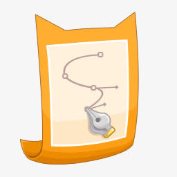 猫钢笔桌面主题PNG图标免抠