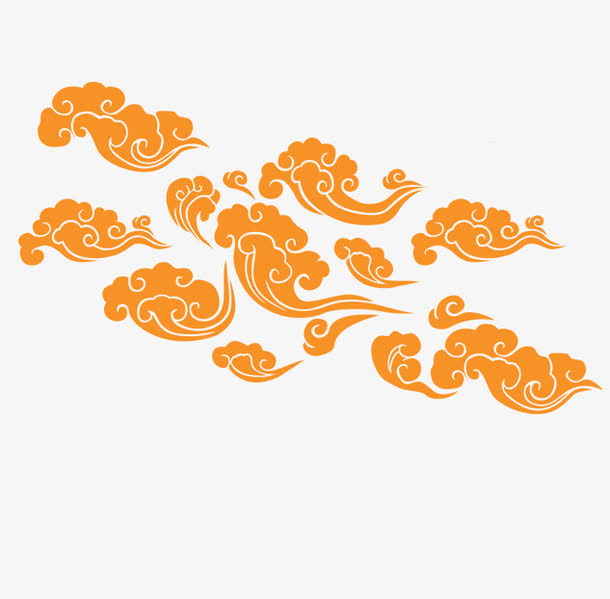 中国风云纹免抠
