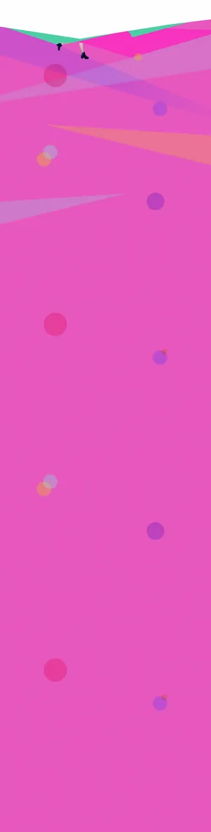 粉色背景七彩色漂浮菱形