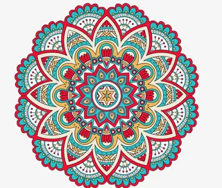 欧美圆形花纹免抠