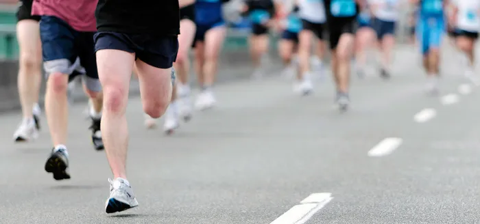 运动主题马拉松高清