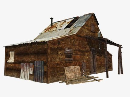 破旧的房子免抠