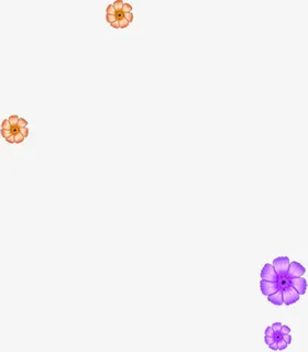 彩色绚丽花朵美景免抠