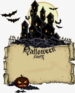 矢量万圣节古堡免抠 矢量万圣节古堡免抠