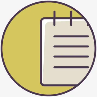 书字帖日记杂志笔记本写写作线的免抠