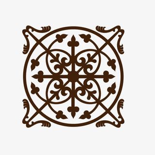 欧式底纹花纹边框免抠