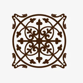 欧式底纹花纹边框免抠