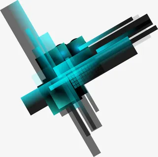 科技数码炫酷线条光束免抠