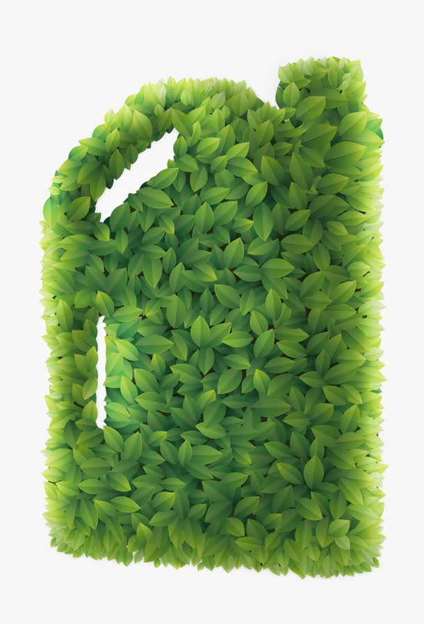 树叶科技环保清新油瓶免抠