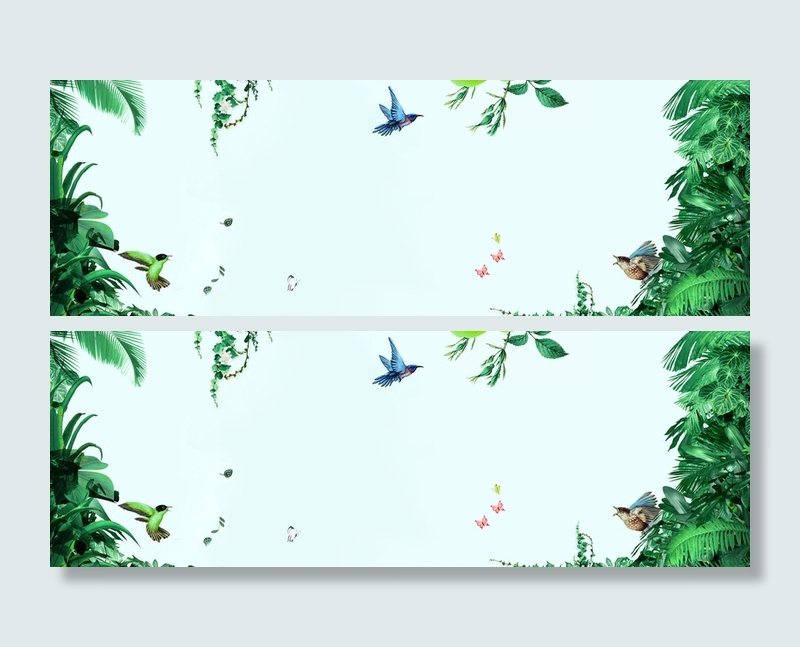 春天清新绿色海报背景高清