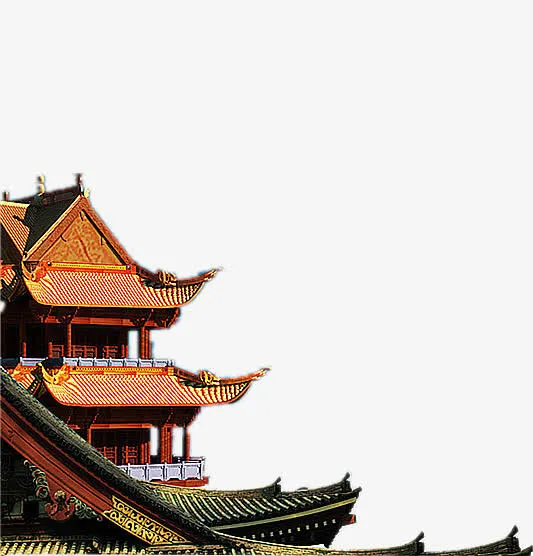 中国式阁楼PNG素材免抠