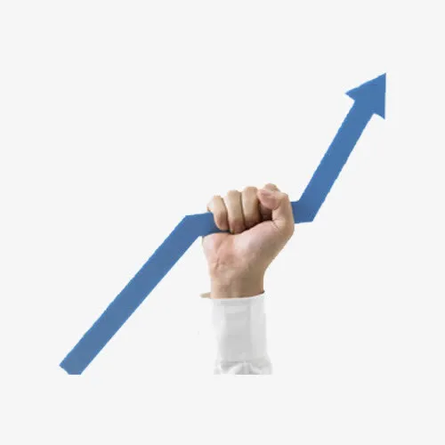 手握上升的趋势免抠