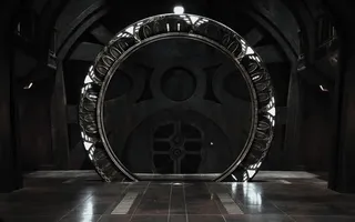 灰白背景圆圈立体