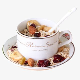 欧式早餐水果麦片免抠