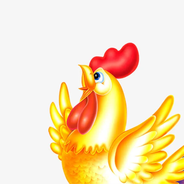 金鸡元素图片免抠