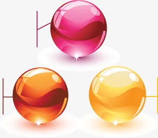 玻璃质感水晶球免抠