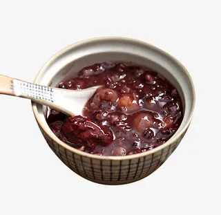 黑糯米桂圆红枣莲子粥免抠