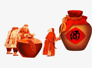 古代酿酒坊免抠