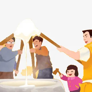 传统手工水磨年糕免抠