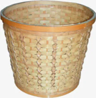 棕色竹制边框免抠