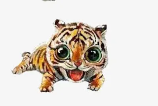 手绘小老虎免抠