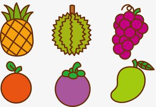 矢量图美味的水果免抠
