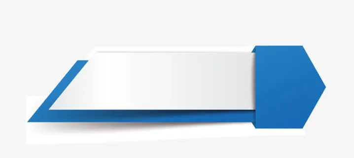 矢量蓝色边框免抠