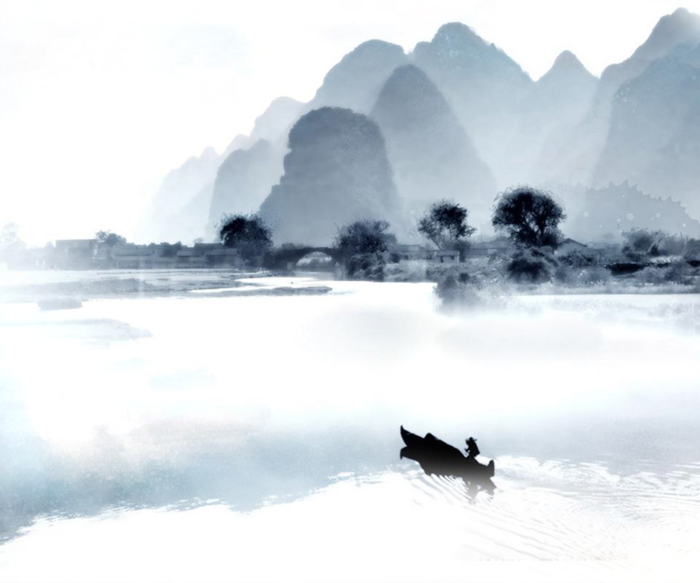 水墨画风景元素免扣PNG高清