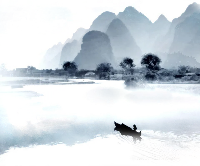 水墨画风景元素免扣PNG高清