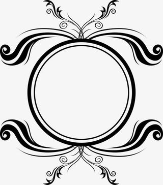 法式花纹边框图片免抠