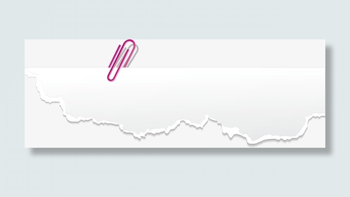 白色纸张撕裂效果免抠