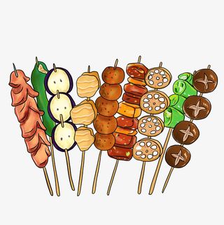 串串手绘卡通免抠