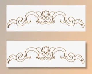 中国风花边头免抠