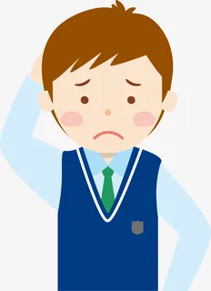 卡通烦恼的卡通男孩免抠 卡通烦恼的卡通男孩免抠
