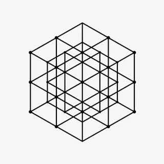 线性几何图案免抠