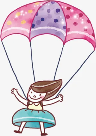 涂鸦马卡龙颜色热气球效果免抠