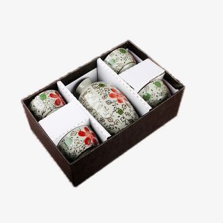 日式和风陶瓷酒具5件套免抠