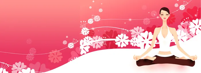 美容美甲卡通红色海报banner背景高清